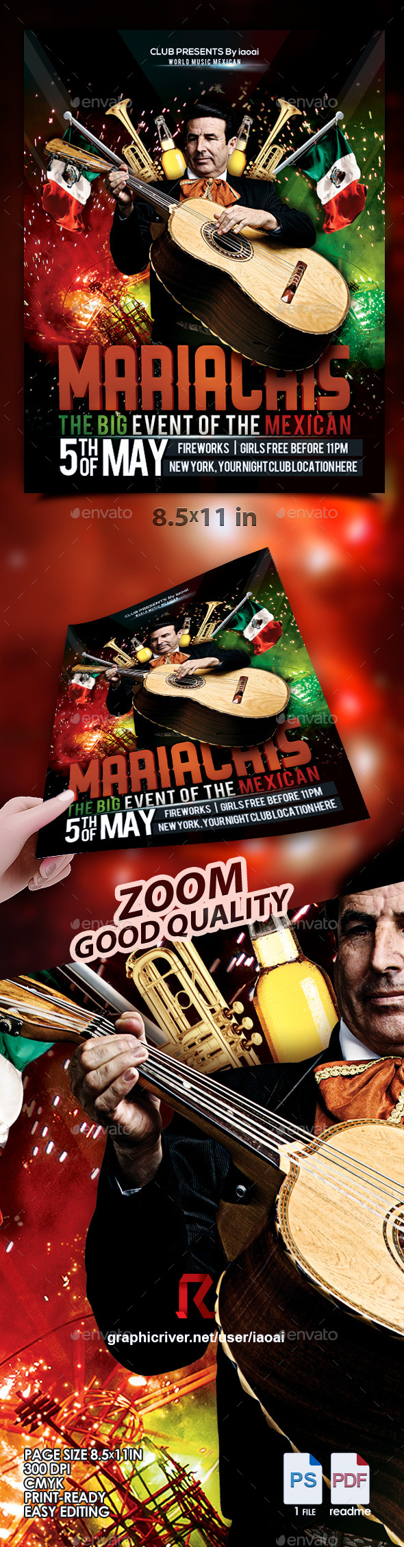 GraphicRiver Mariachis Flyer & Poster 11307287 GraphicRiver Mariachis Flyer & Poster 11307287