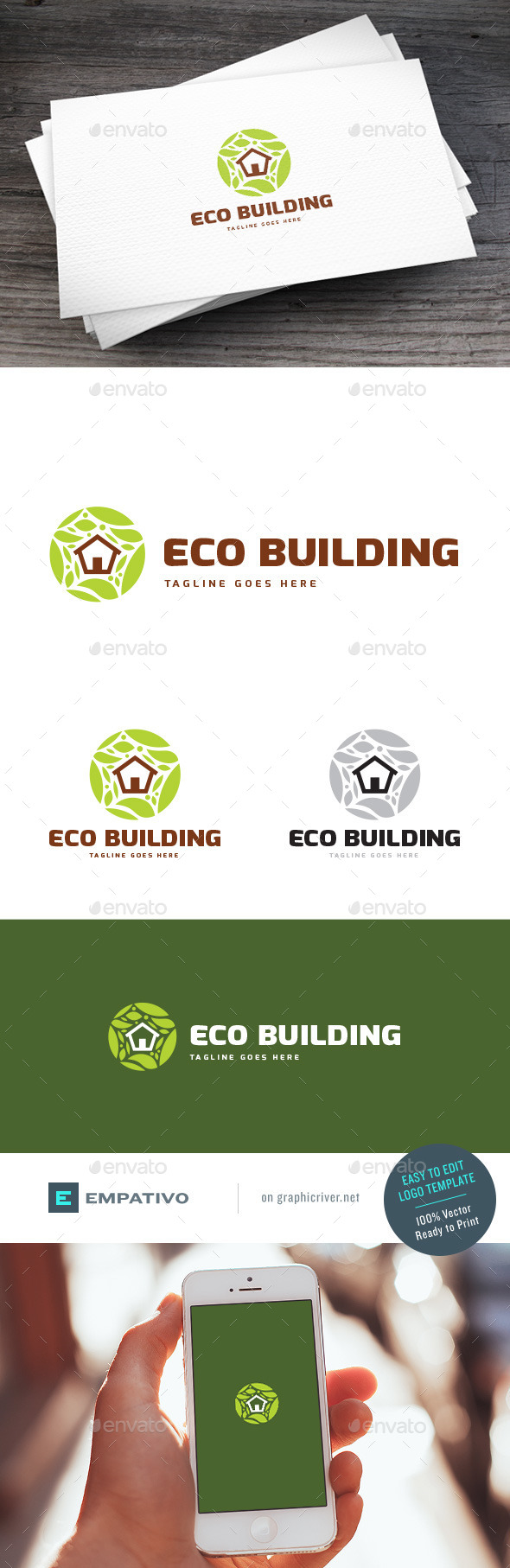 GraphicRiver Eco Building Logo Template 11307393 GraphicRiver Eco Building Logo Template 11307393