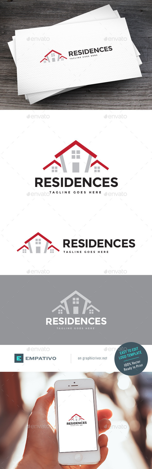 GraphicRiver Residences Logo Template 11307417 GraphicRiver Residences Logo Template 11307417