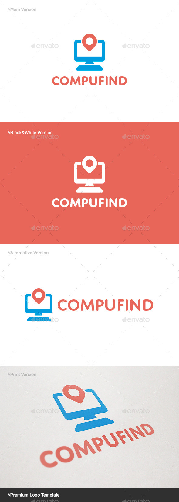 GraphicRiver Compu Find Logo 11307873 GraphicRiver Compu Find Logo 11307873
