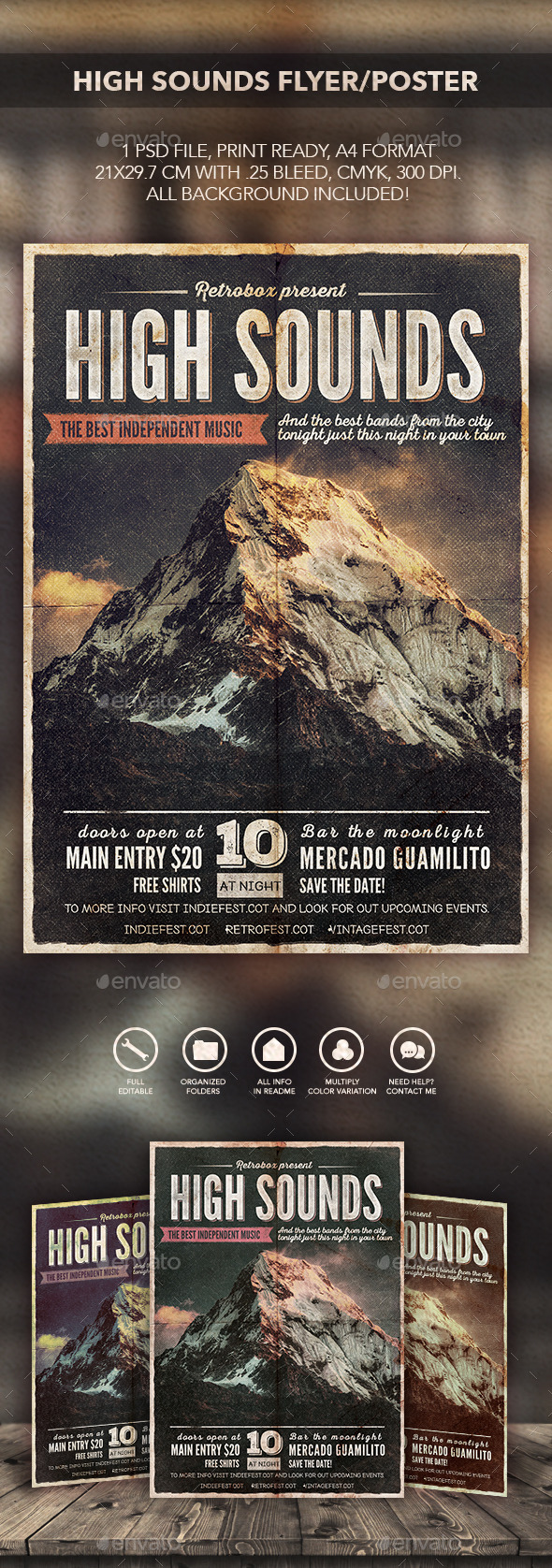 GraphicRiver High Sounds Flyer Poster 11308782 GraphicRiver High Sounds Flyer Poster 11308782