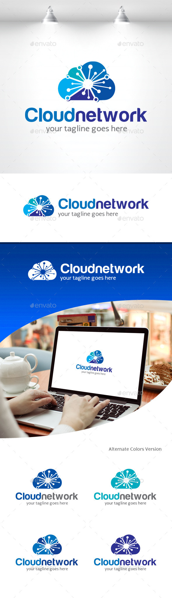 GraphicRiver Cloud Network Logo 11309357 GraphicRiver Cloud Network Logo 11309357