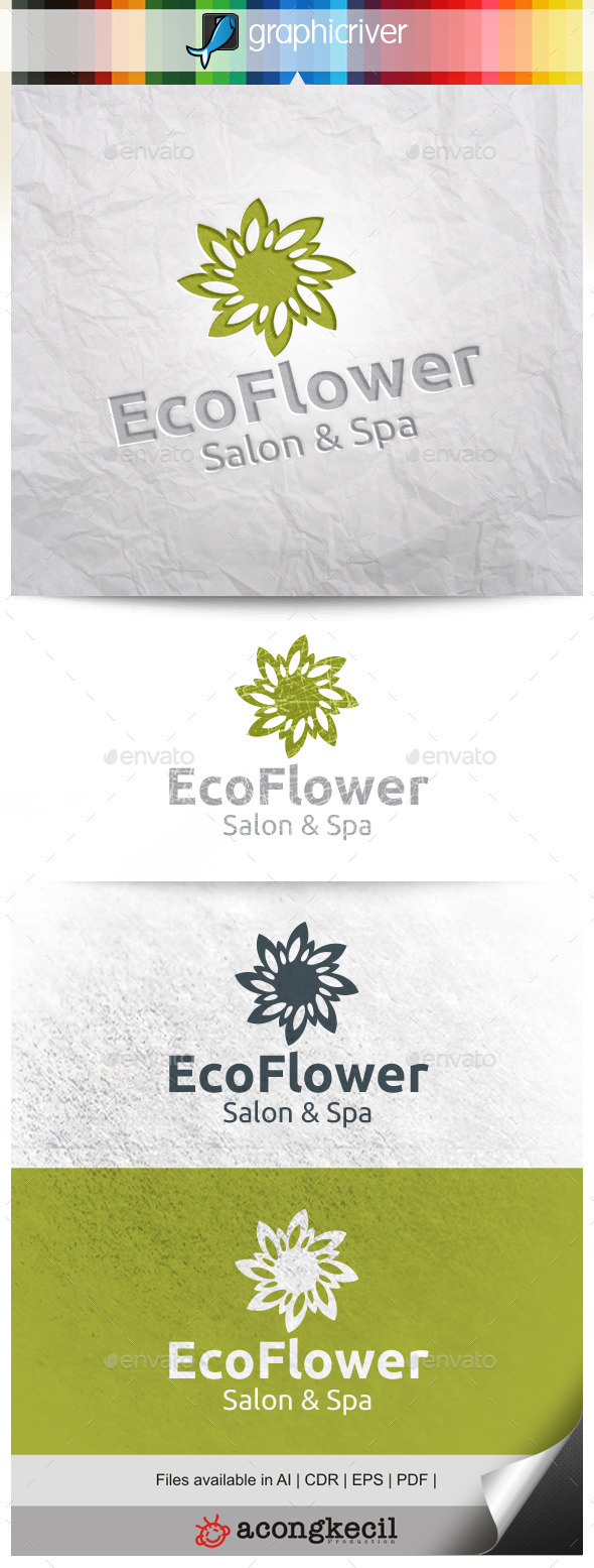 GraphicRiver Eco Flower 11309464 GraphicRiver Eco Flower 11309464