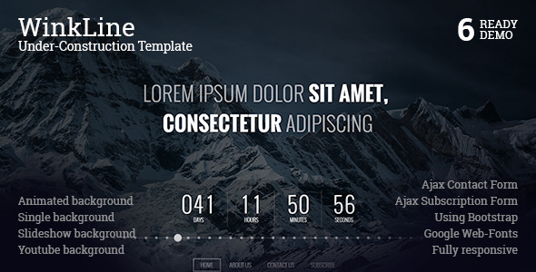 WinkLine Under-Construction Template