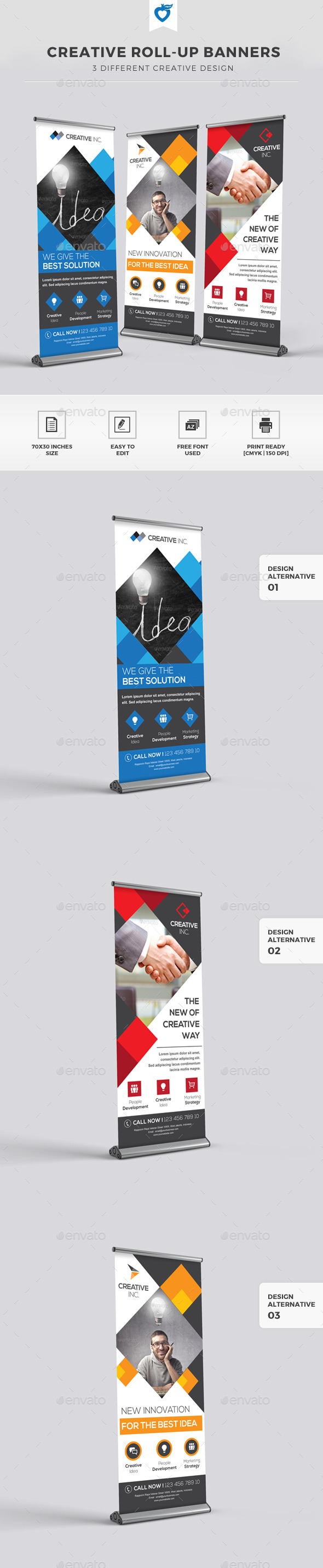 GraphicRiver Creative Roll-up Banners 11309735 GraphicRiver Creative Roll-up Banners 11309735