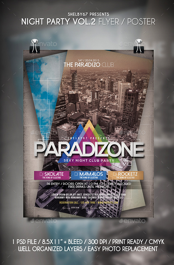GraphicRiver Night Party Flyer Poster Vol.2 11309827 GraphicRiver Night Party Flyer Poster Vol.2 11309827