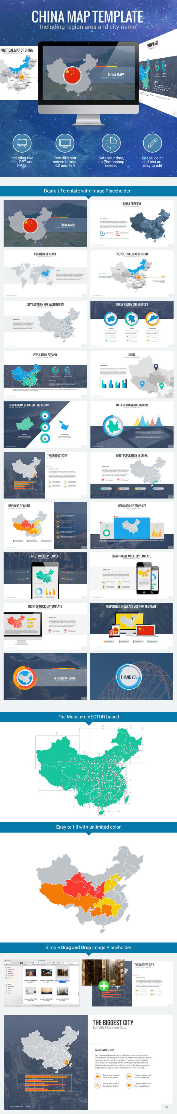 GraphicRiver China Map Editable Map Presentation 11310100 GraphicRiver China Map Editable Map Presentation 11310100