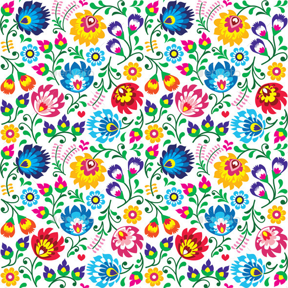 GraphicRiver Seamless Polish Folk Art Floral Pattern 11310834 GraphicRiver Seamless Polish Folk Art Floral Pattern 11310834