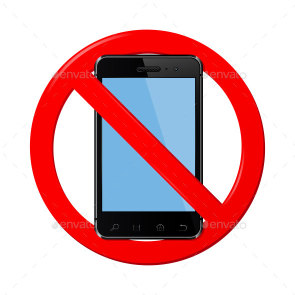 No Mobile Phone Sign (Communications)