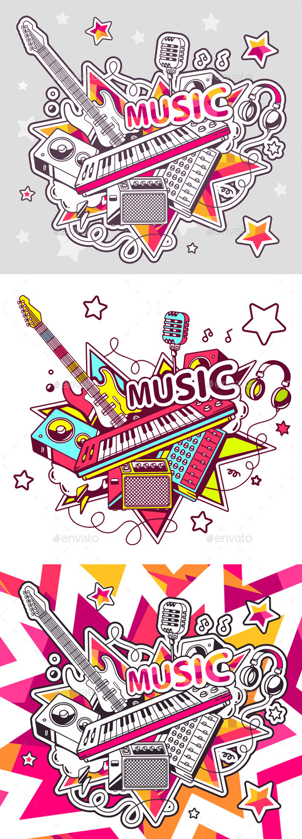 GraphicRiver Set of Musical Instruments 11312563 GraphicRiver Set of Musical Instruments 11312563