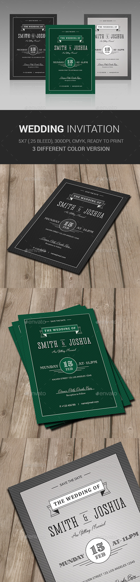 GraphicRiver Wedding Invitation 11312571 GraphicRiver Wedding Invitation 11312571
