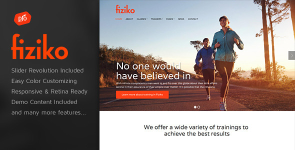 Fiziko - Fitness & GYM WordPress Theme