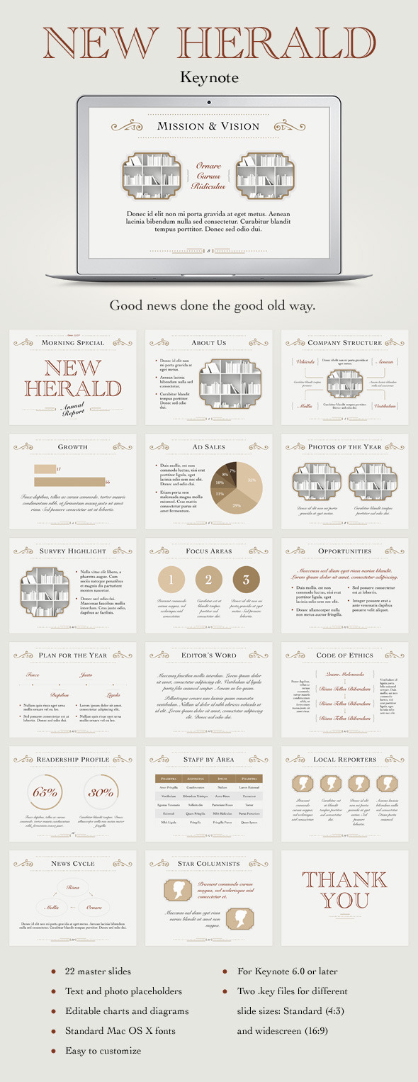 GraphicRiver New Herald Keynote Template 11313623 GraphicRiver New Herald Keynote Template 11313623