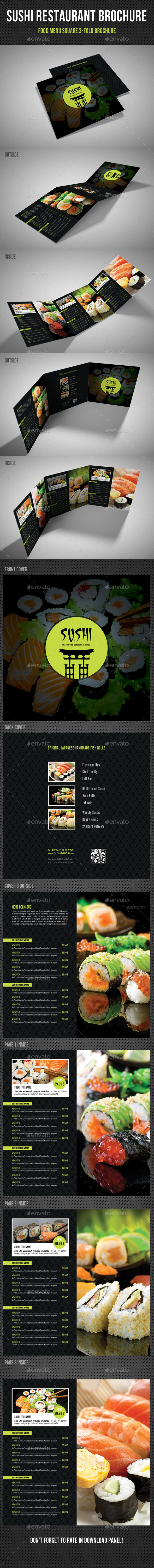 GraphicRiver Sushi Restaurant Menu Square 3-Fold Brochure 02 11313833 GraphicRiver Sushi Restaurant Menu Square 3-Fold Brochure 02 11313833