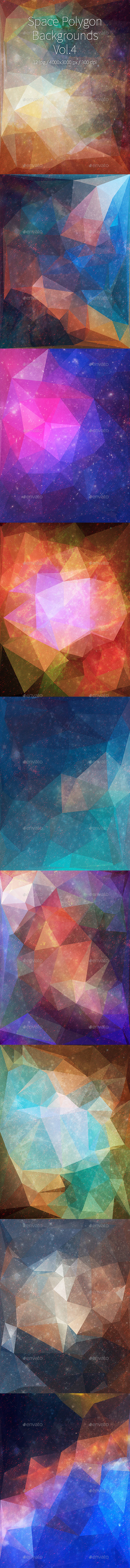 Space Polygon Backgrounds Vol.4