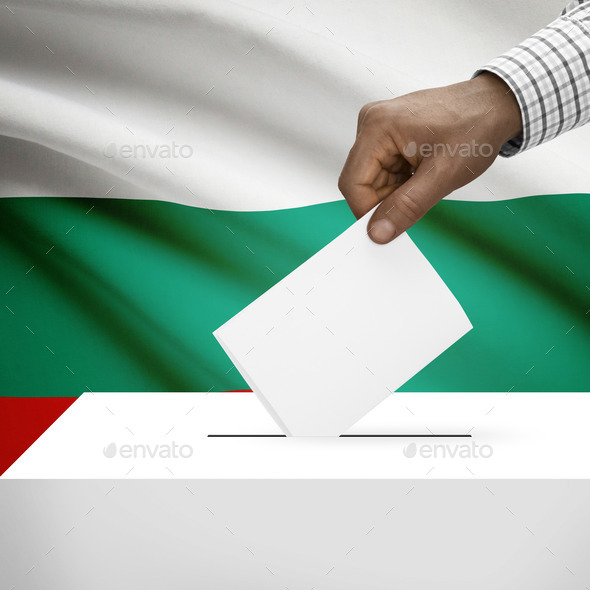 Ballot box with national flag on background series- Bulgaria (Misc) Photo Download