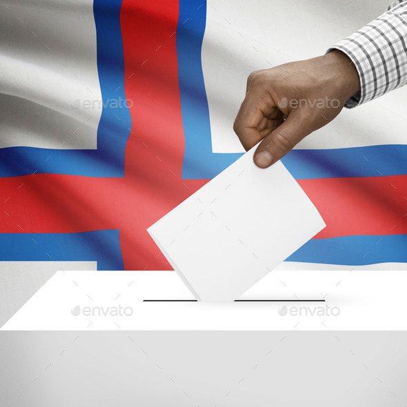 Ballot box with national flag on background series - Faroe Islands (Misc) Photo Download