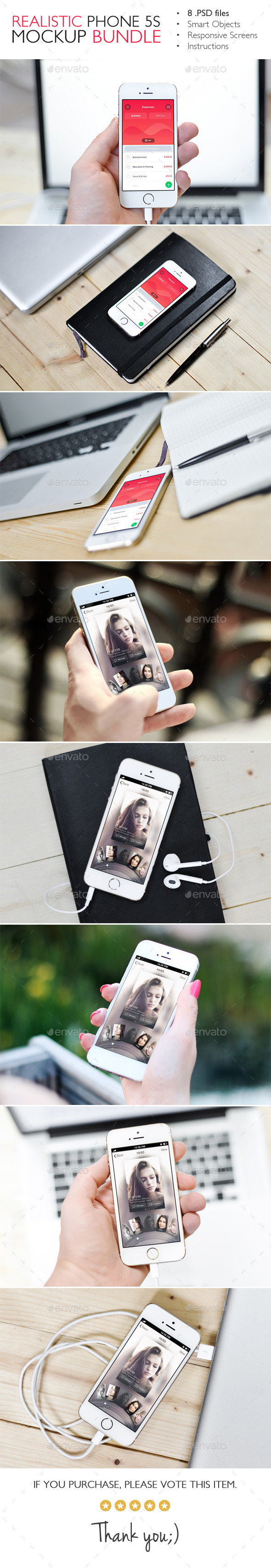 GraphicRiver Realistic Phone 5s Mockup Bundle 2 in 1 11315174 GraphicRiver Realistic Phone 5s Mockup Bundle 2 in 1 11315174