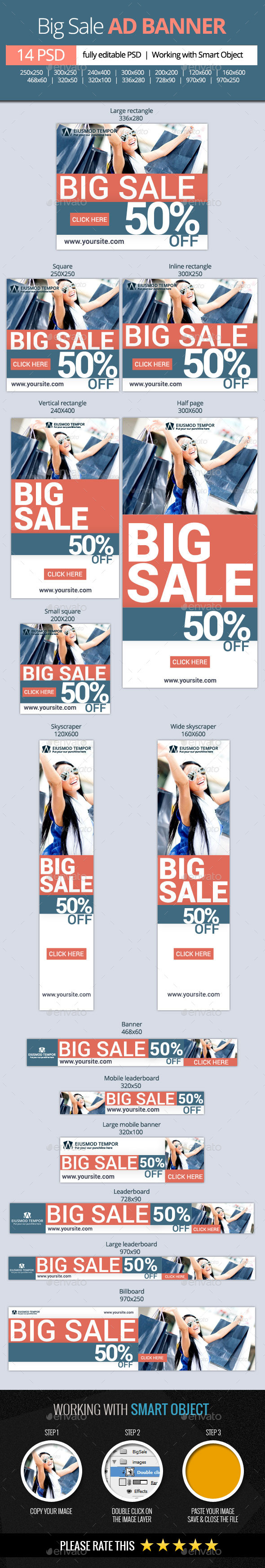 Big Sale Web Banners (Banners & Ads)