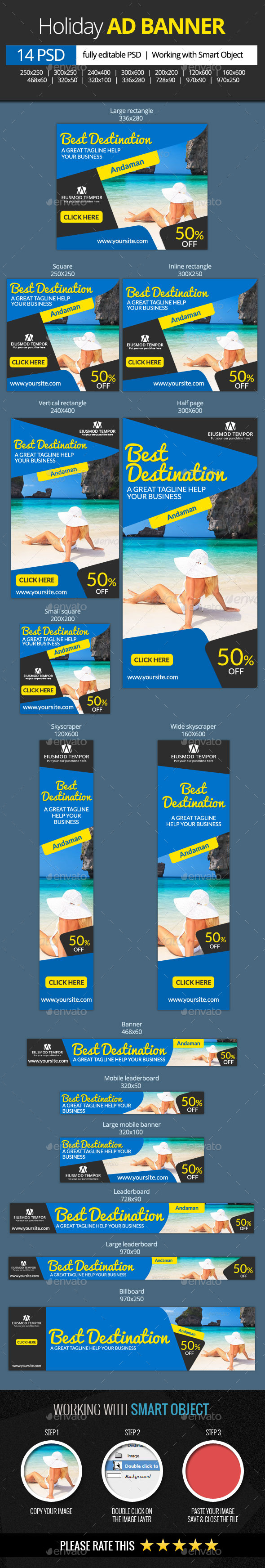 GraphicRiver Holidays and Vacation Web Banners 11315872 GraphicRiver Holidays and Vacation Web Banners 11315872