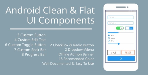 CodeCanyon Android Clean & Flat UI Components 11316073 CodeCanyon Android Clean & Flat UI Components 11316073