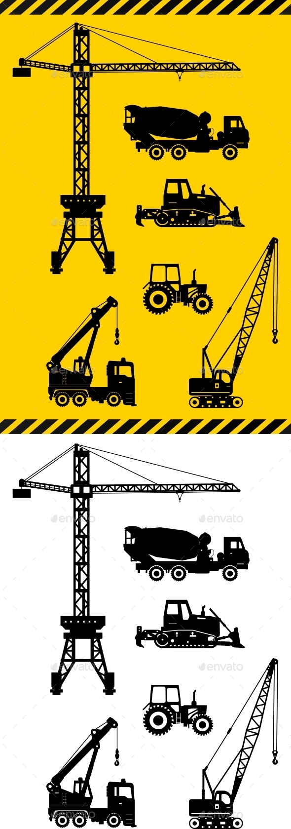 GraphicRiver Set of Heavy Construction Machine Icons 11316094 GraphicRiver Set of Heavy Construction Machine Icons 11316094