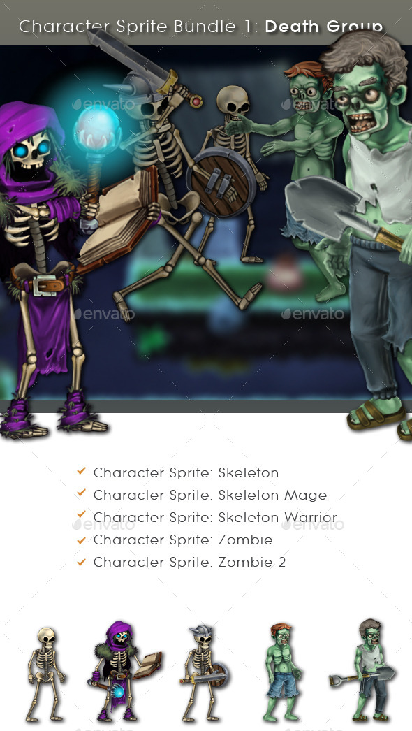 GraphicRiver Character Sprite Bundle 1 Death Group 11316790 GraphicRiver Character Sprite Bundle 1 Death Group 11316790