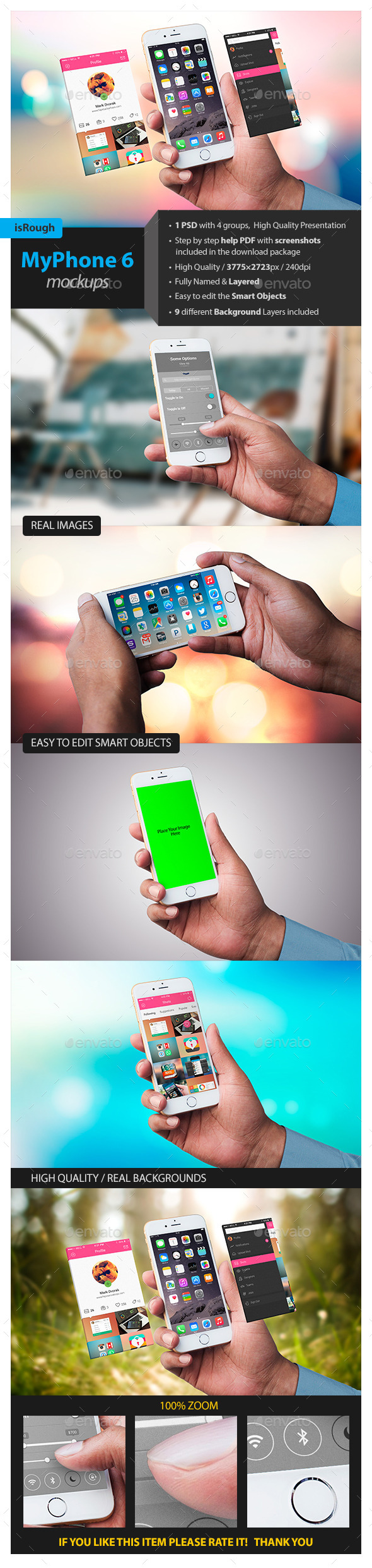 GraphicRiver MyPhone 6 Mockups 11316995 GraphicRiver MyPhone 6 Mockups 11316995