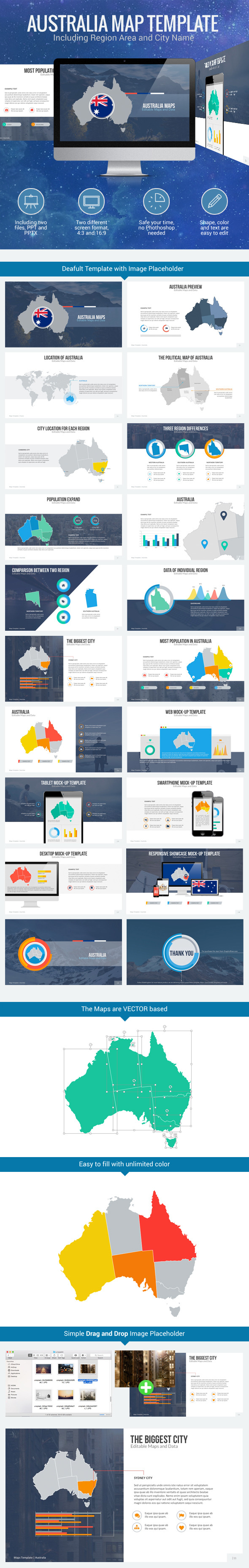 GraphicRiver Australia Map Editable Map Presentation 11317548 GraphicRiver Australia Map Editable Map Presentation 11317548