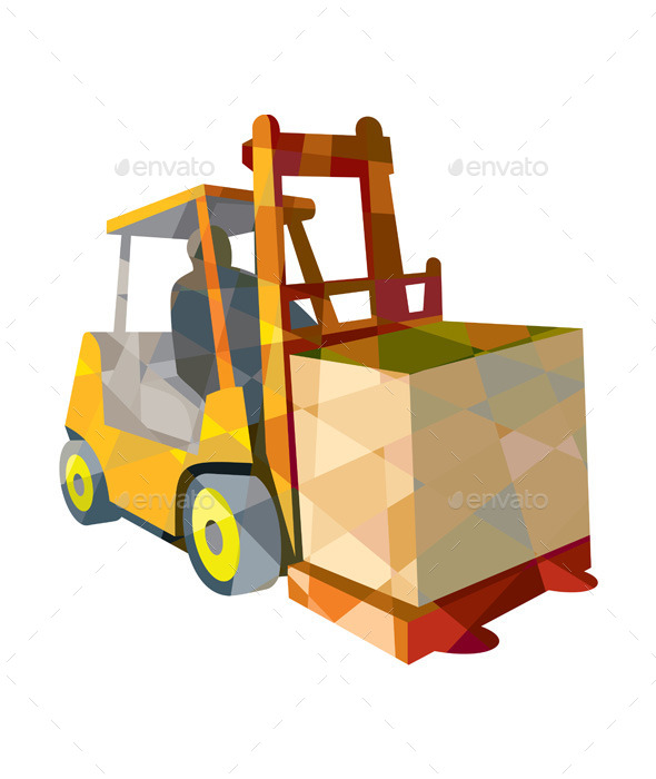 GraphicRiver Forklift Truck Materials Handling Box Low Polygon 11320065 GraphicRiver Forklift Truck Materials Handling Box Low Polygon 11320065