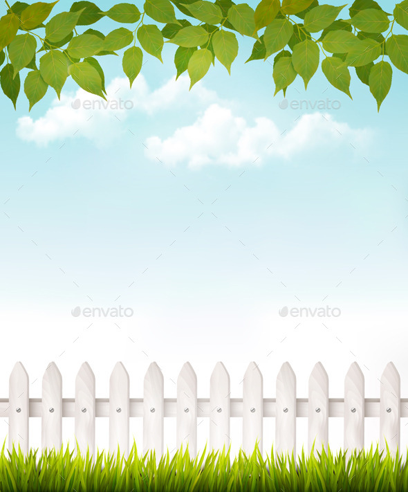 Nature Background With Green Leaves (Flowers & Plants)