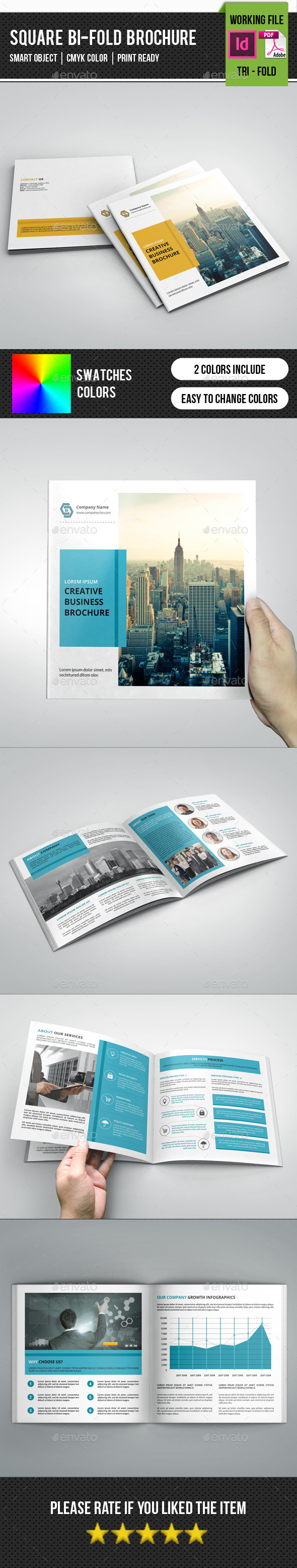 Corporate Square Bifold Brochure-V243 (Corporate)