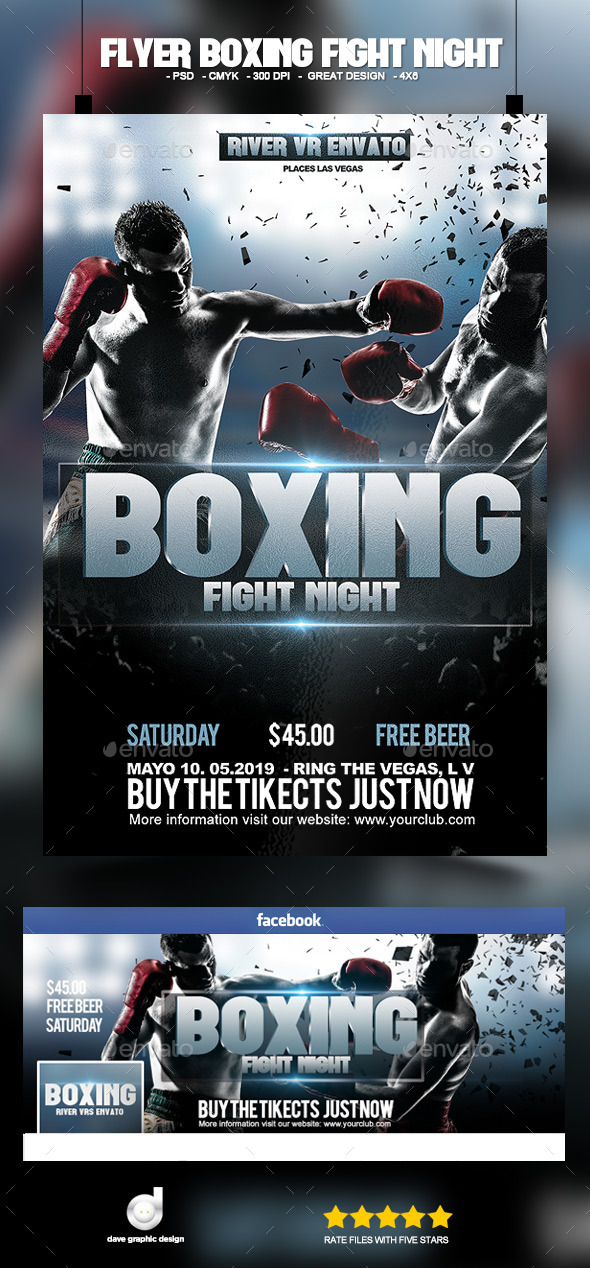 Flyer Boxing Fight Night (Sports)