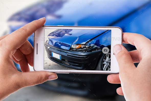 car accident phone photography (Misc) Photo Download