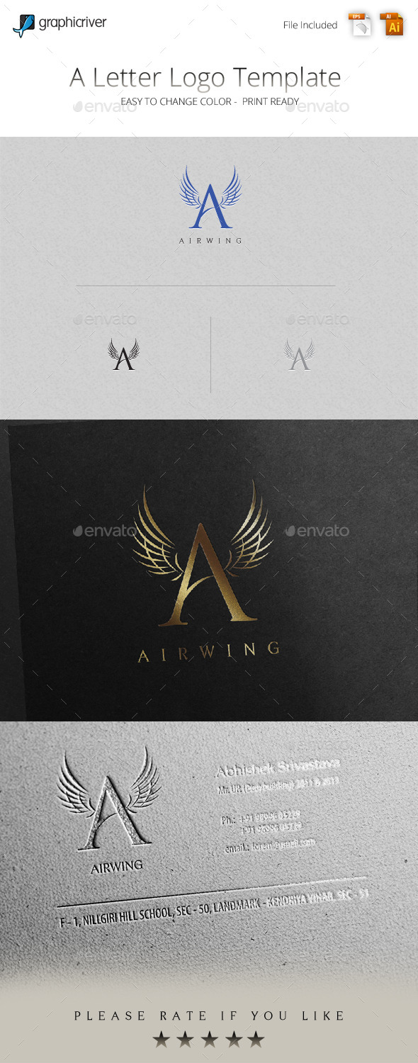 GraphicRiver A Letter Logo 11323688 GraphicRiver A Letter Logo 11323688