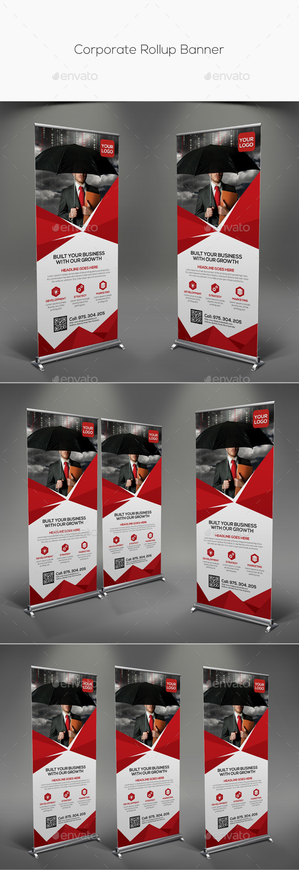 GraphicRiver Corporate Rollup Banner 11324232 GraphicRiver Corporate Rollup Banner 11324232