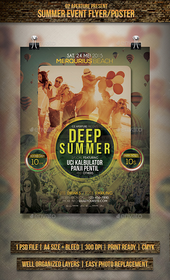 GraphicRiver Summer Event Flyer Poster 11324371 GraphicRiver Summer Event Flyer Poster 11324371