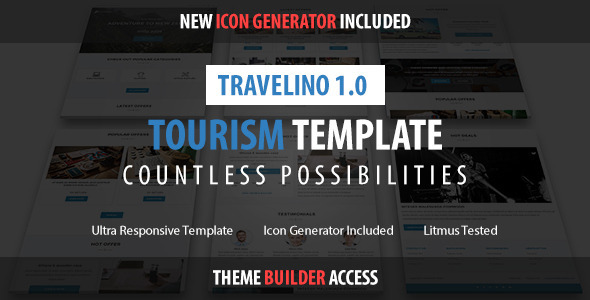 ThemeForest Travelino Tourism Email & Theme Builder Access 11221782 ThemeForest Travelino Tourism Email & Theme Builder Access 11221782