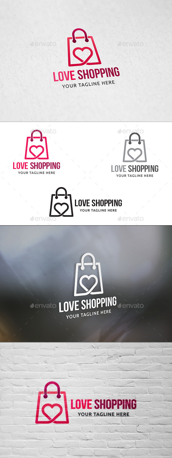 GraphicRiver Love Shopping Logo Template 11324942 GraphicRiver Love Shopping Logo Template 11324942