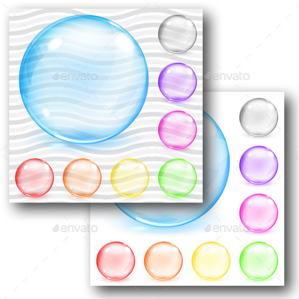 GraphicRiver Multicolored Transparent And Opaque Glass Spheres 11325689 GraphicRiver Multicolored Transparent And Opaque Glass Spheres 11325689