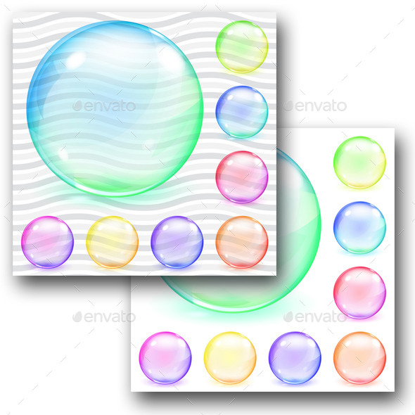 GraphicRiver Multicolored Transparent And Opaque Glass Spheres 11325822 GraphicRiver Multicolored Transparent And Opaque Glass Spheres 11325822