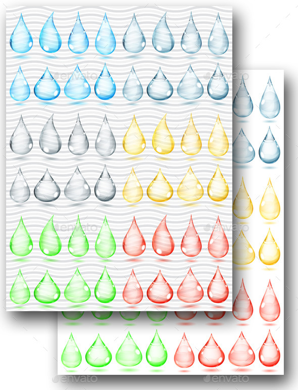 GraphicRiver Transparent And Opaque Multicolored Drops 11325912 GraphicRiver Transparent And Opaque Multicolored Drops 11325912
