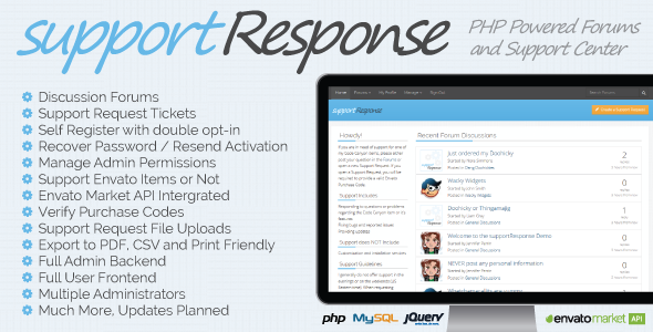 CodeCanyon supportResponse PHP Support and Discussion System 11325925 CodeCanyon supportResponse PHP Support and Discussion System 11325925