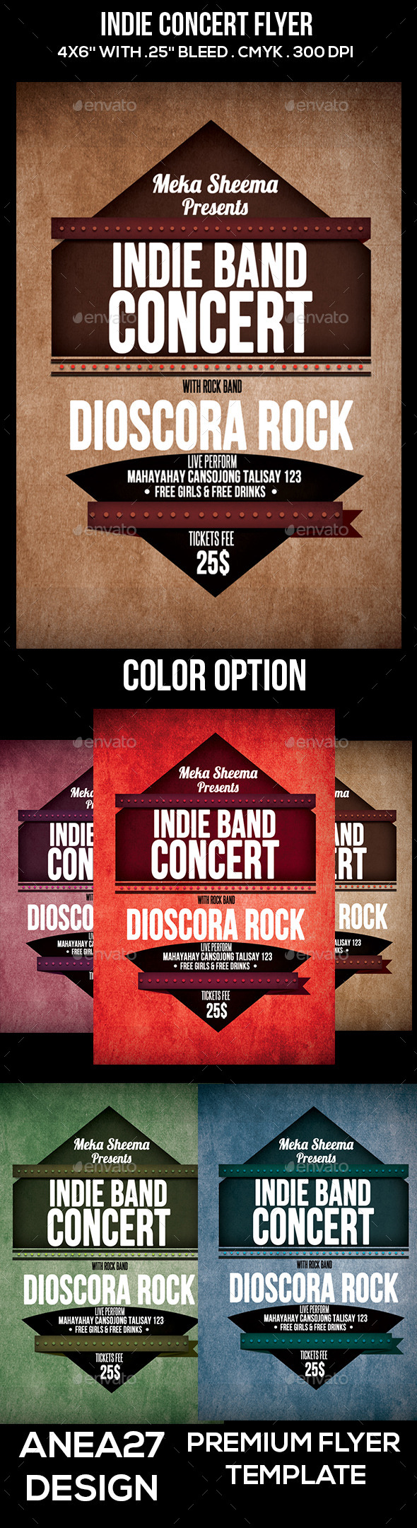 GraphicRiver Indie Concert Flyer 11326796 GraphicRiver Indie Concert Flyer 11326796