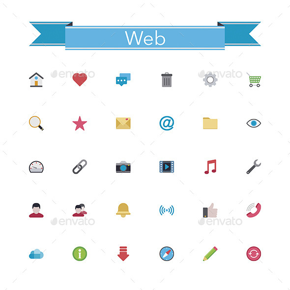GraphicRiver Web Flat Icons 11329173 GraphicRiver Web Flat Icons 11329173