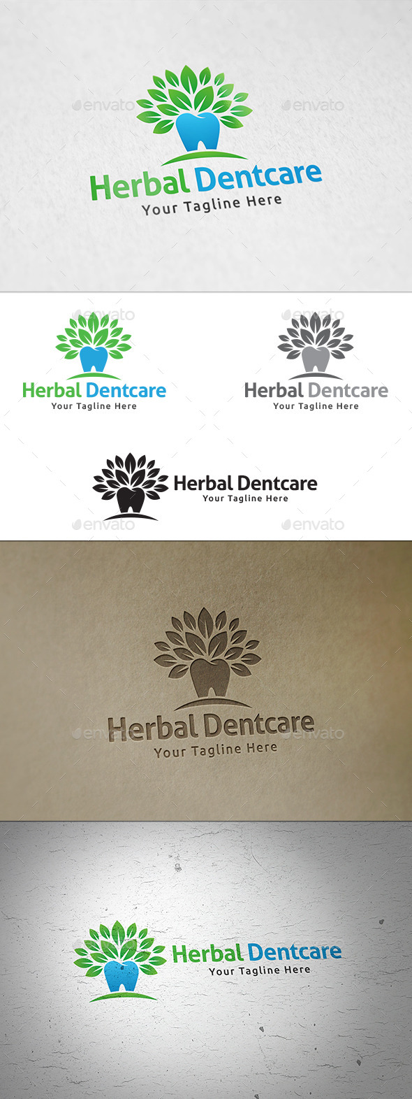 GraphicRiver Herbal Dentcare Logo Template 11330020 GraphicRiver Herbal Dentcare Logo Template 11330020