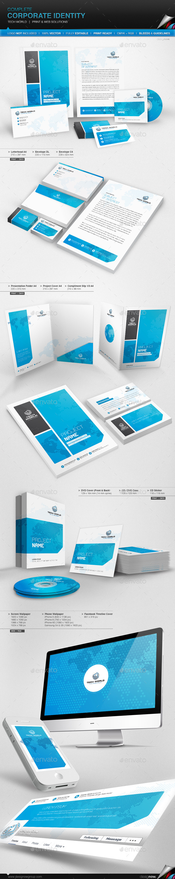 GraphicRiver Corporate Identity Tech World 11330377 GraphicRiver Corporate Identity Tech World 11330377