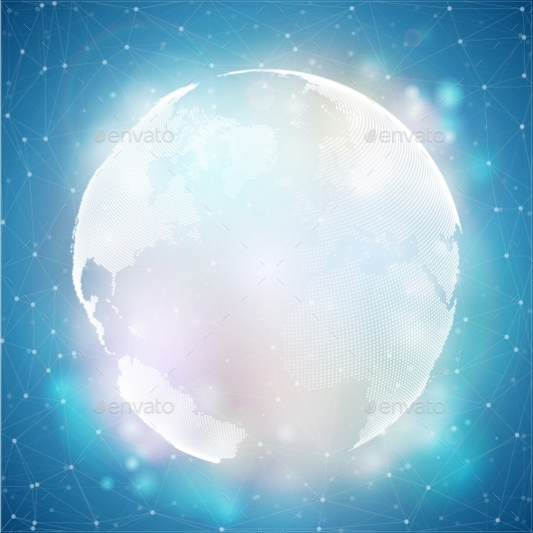 GraphicRiver Dotted World Globe Light Design Vector 11330388 GraphicRiver Dotted World Globe Light Design Vector 11330388