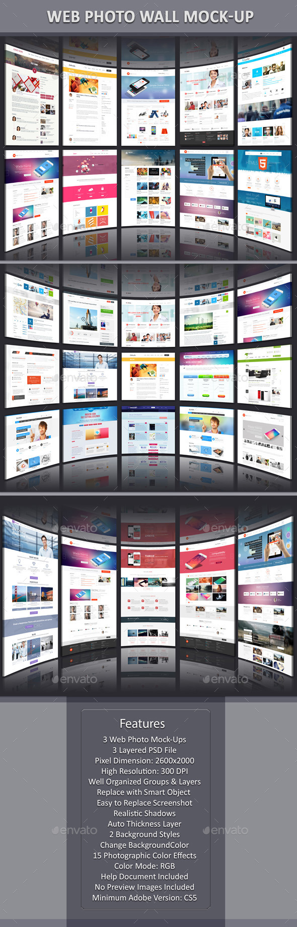 GraphicRiver Web Photo Wall Mock-Up 11330637 GraphicRiver Web Photo Wall Mock-Up 11330637