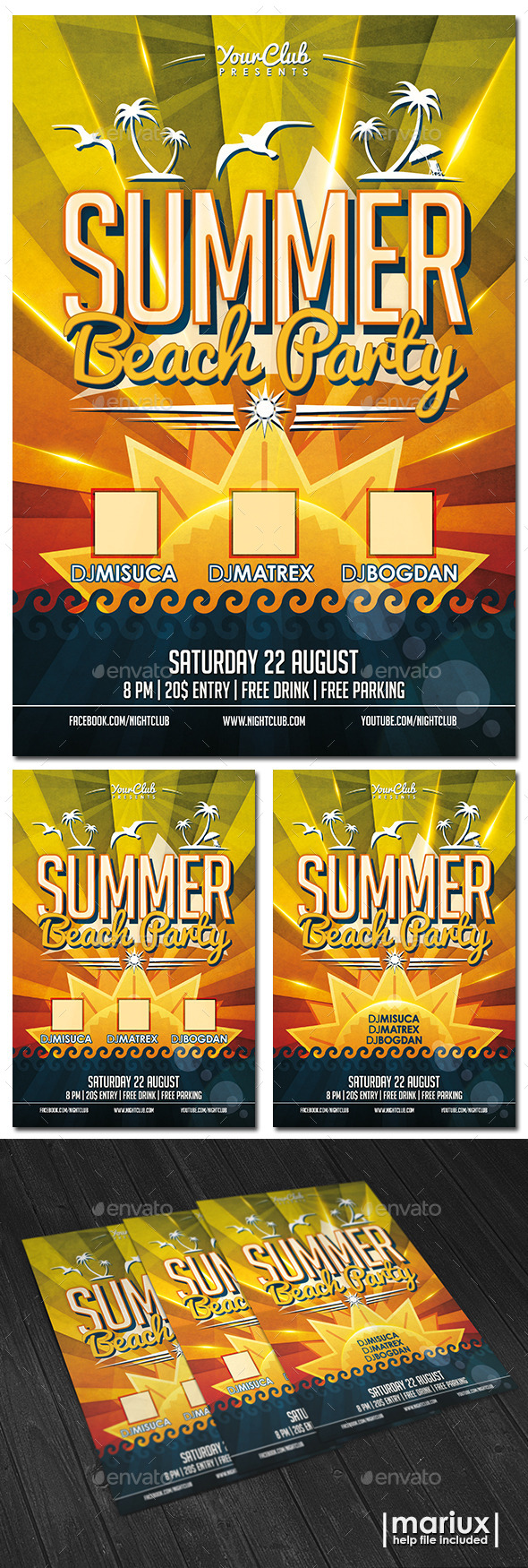 GraphicRiver Summer Beach Party Flyer 11330697 GraphicRiver Summer Beach Party Flyer 11330697